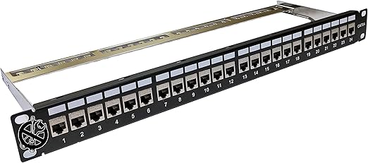 24 PORT PATCHPANNEL CAT6A LOADED