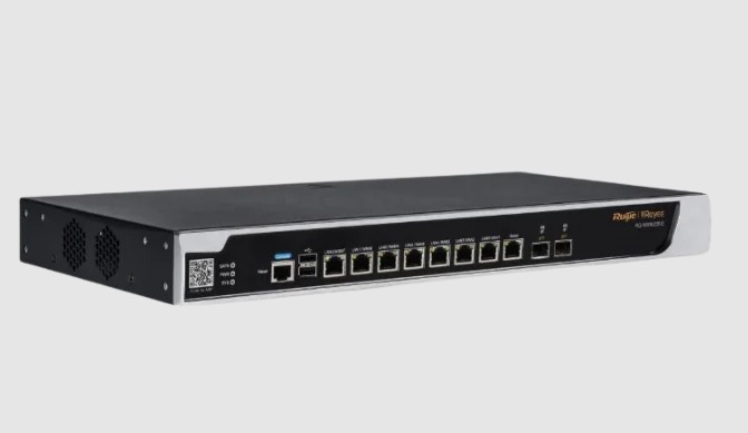 8 Gigabit electric ports, 2 Gigabit optical ports, 2 USB ports and 1 Console port