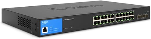 LINKSYS 24-PORT GE-MANAGED POE+ SWITCH 410W + 4